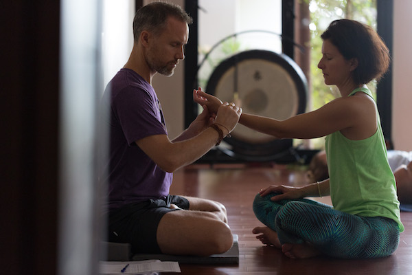 Paul Dallaghan teaching Yoga